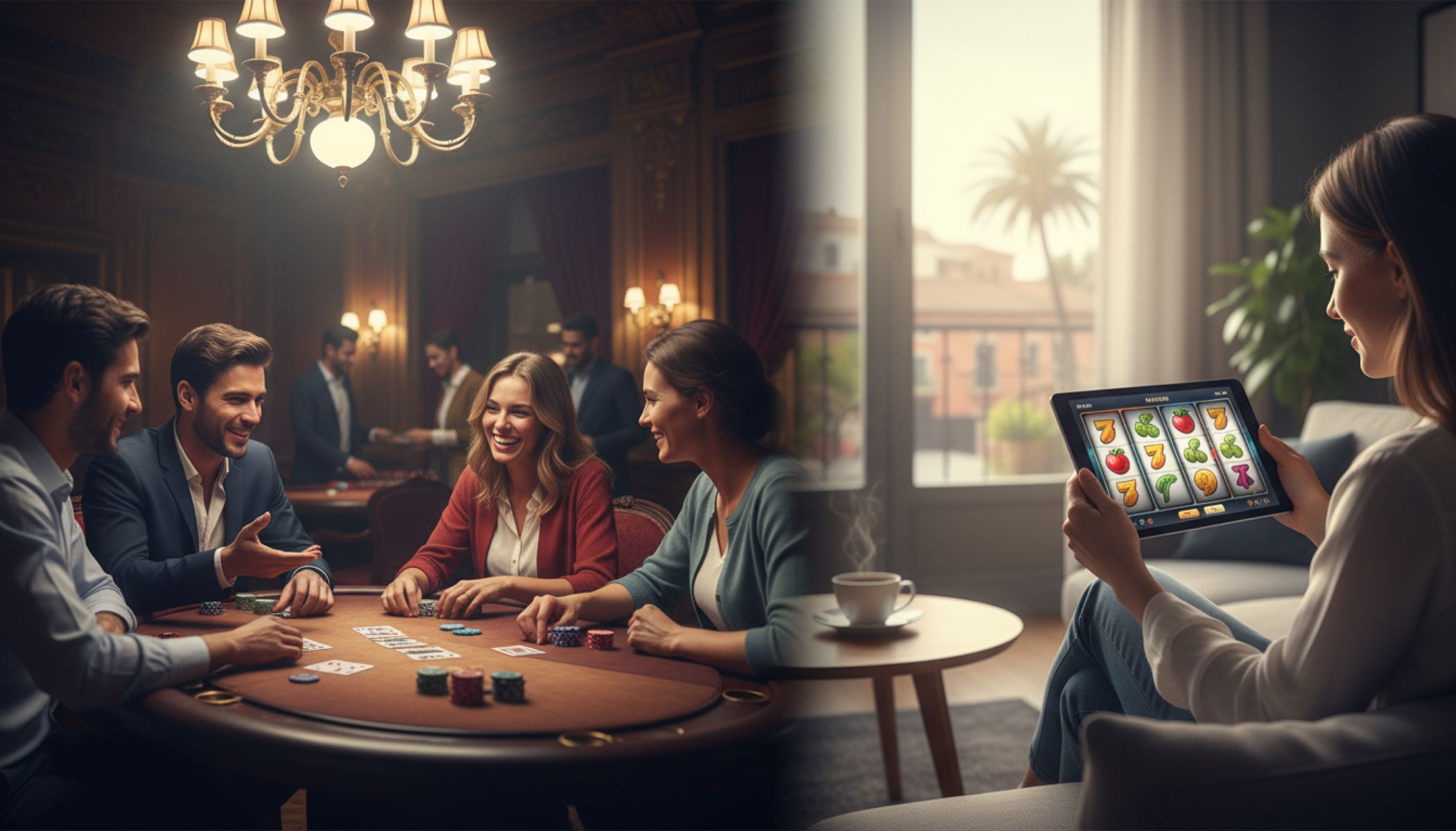 Juegos de mesa frente a tragamonedas